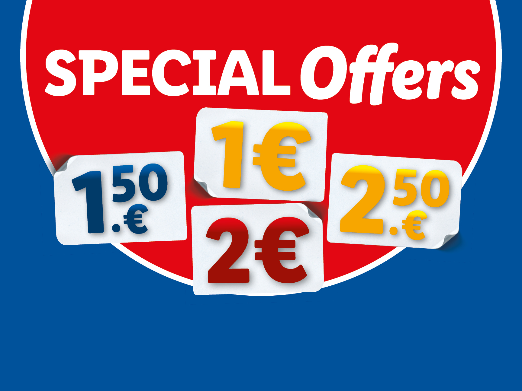 Special Offers 1,1.50,2,2.50€